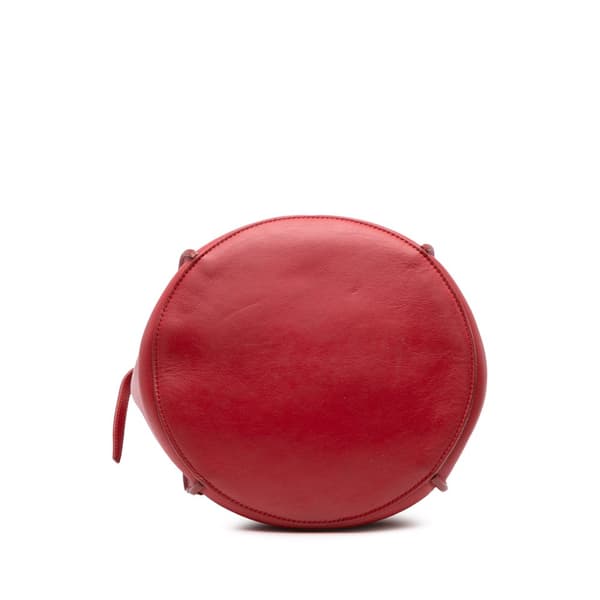 Pre-owned Celine Leather Big Bag Bucket Crossbody Red