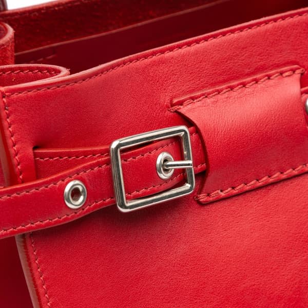 Pre-owned Celine Leather Big Bag Bucket Crossbody Red
