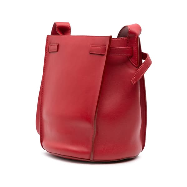 Pre-owned Celine Leather Big Bag Bucket Crossbody Red