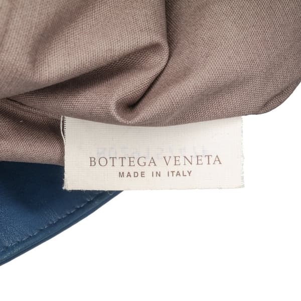 Pre-owned Bottega Veneta Nappa Intrecciato Crossbody Blue