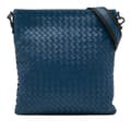 Miniatyrbilde 1 av 10: Pre-owned Bottega Veneta Nappa Intrecciato Crossbody Blue