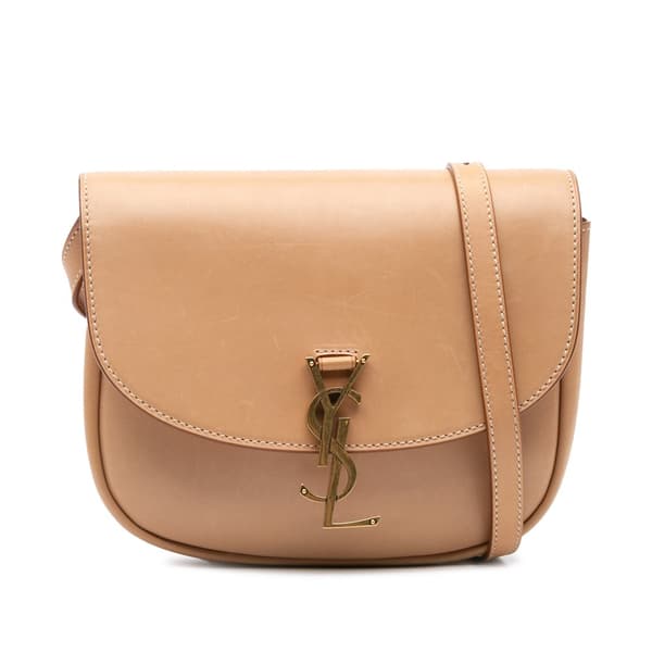 Pre-owned Saint Laurent Medium Leather Monogram Kaia Crossbody Brown
