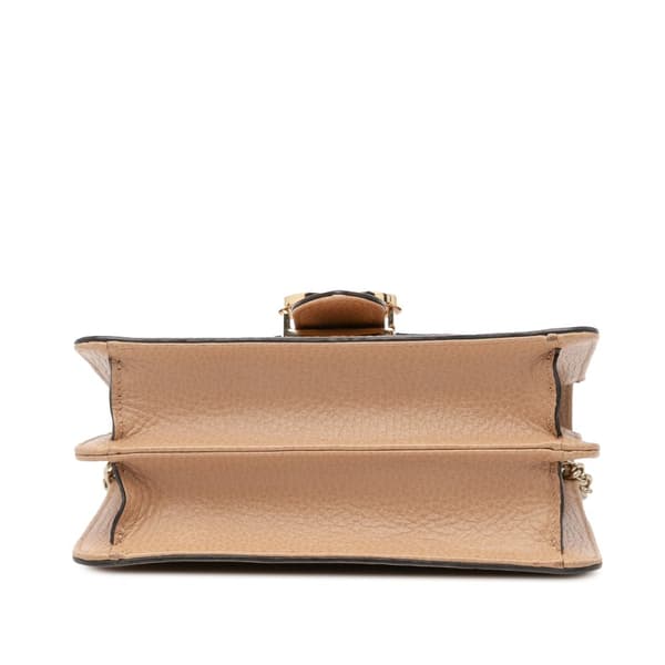 Pre-owned Gucci Small Dollar Calfskin Interlocking G Crossbody Brown