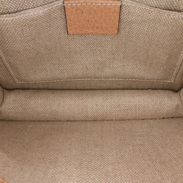 Pre-owned Gucci Small Dollar Calfskin Interlocking G Crossbody Brown
