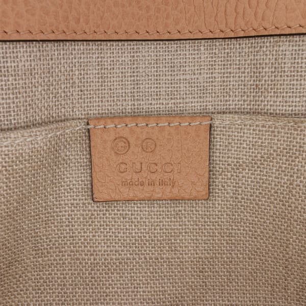 Pre-owned Gucci Small Dollar Calfskin Interlocking G Crossbody Brown