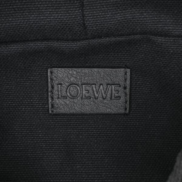 Pre-owned LOEWE Mini Anagram Canvas Camera Bag Black