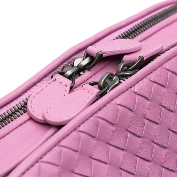 Pre-owned Bottega Veneta Medium Nappa Intrecciato Nodini Crossbody Purple