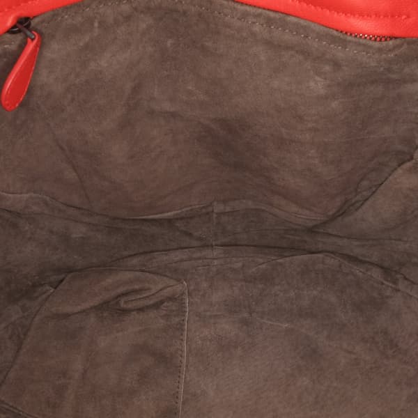 Pre-owned Bottega Veneta Nappa Intrecciato Flap Crossbody Red
