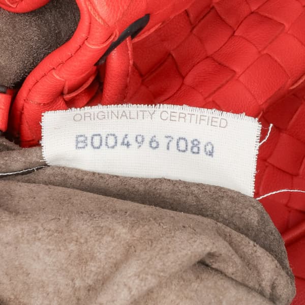 Pre-owned Bottega Veneta Nappa Intrecciato Flap Crossbody Red