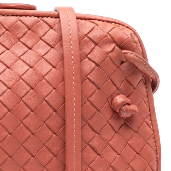 Pre-owned Bottega Veneta Medium Nappa Intrecciato Nodini Crossbody Pink