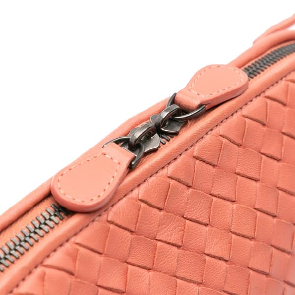 Pre-owned Bottega Veneta Medium Nappa Intrecciato Nodini Crossbody Pink