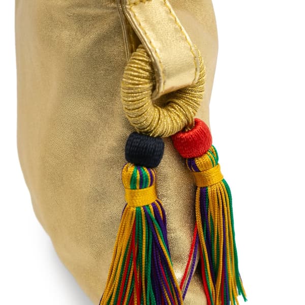 Pre-owned LOEWE Nappa Flamenco Tassel Crossbody Gold
