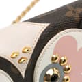 Pikkukuva 7 / 10: Pre-owned Louis Vuitton Monogram Lovely Birds Pochette Felicie Brown