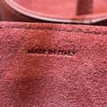 Miniatyrbild 7 av 10: Pre-owned Celine Small Calfskin Cuir Triomphe Box Bag Red