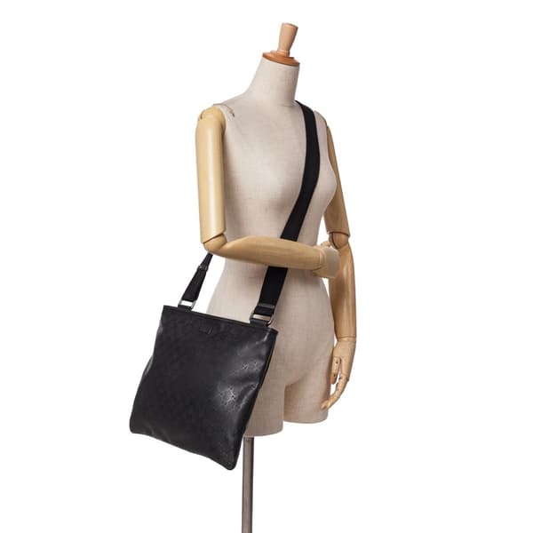 Pre-owned Gucci GG Imprime Crossbody Black