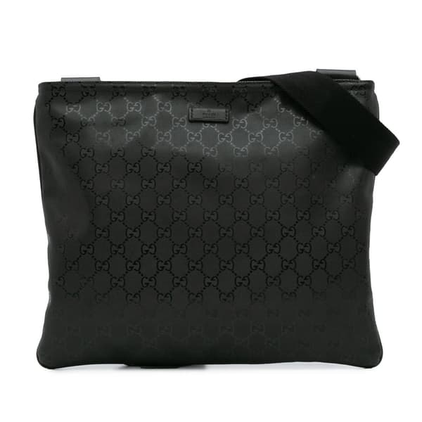 Pre-owned Gucci GG Imprime Crossbody Black