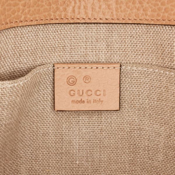 Pre-owned Gucci Small Dollar Calfskin Interlocking G Crossbody Brown