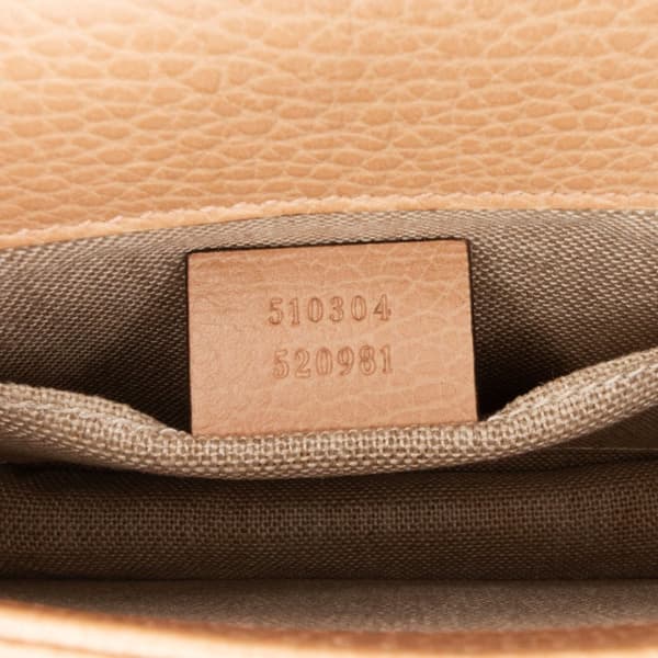 Pre-owned Gucci Small Dollar Calfskin Interlocking G Crossbody Brown