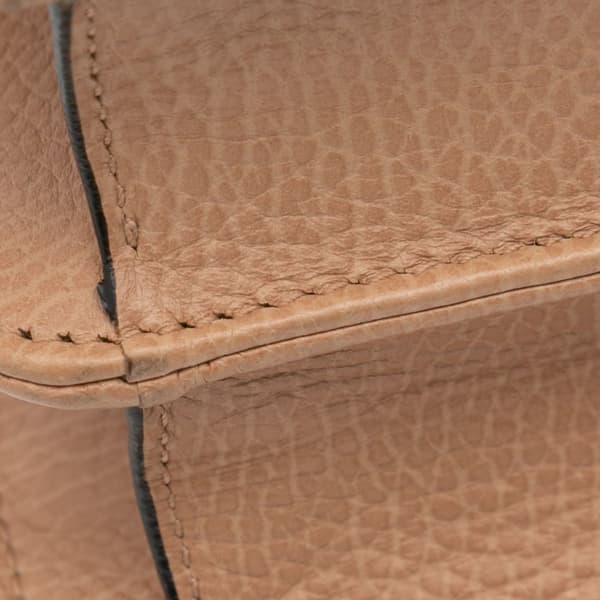 Pre-owned Gucci Small Dollar Calfskin Interlocking G Crossbody Brown