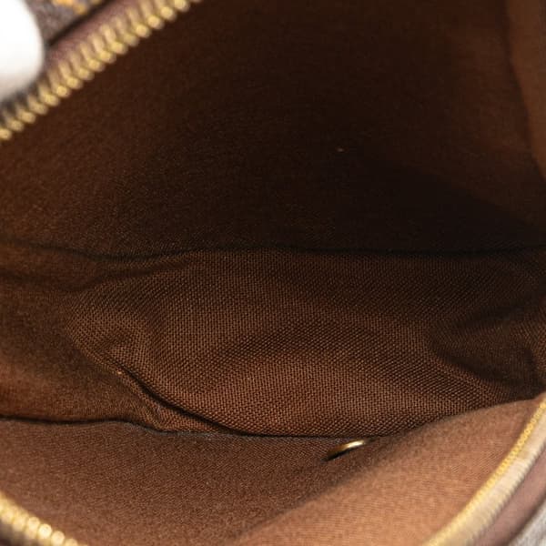 Pre-owned Louis Vuitton Monogram Pochette Gange Brown