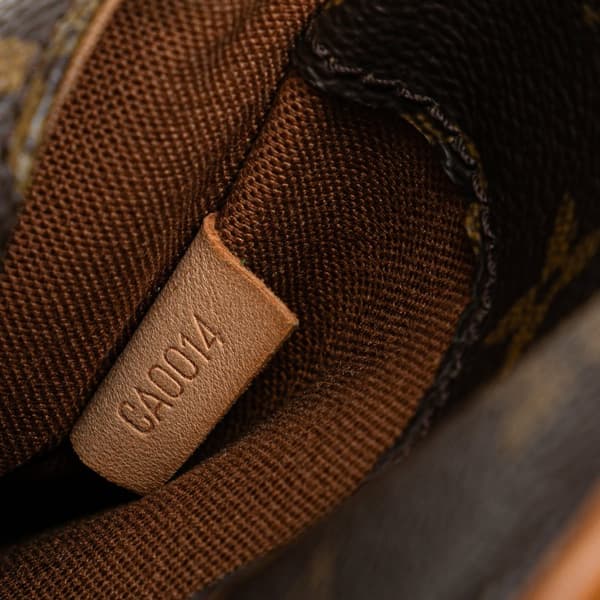 Pre-owned Louis Vuitton Monogram Pochette Gange Brown