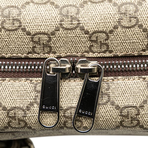 Pre-owned Gucci GG Supreme Soft Trunk Crossbody Brown