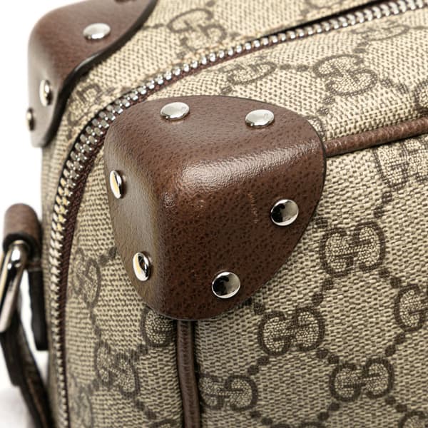 Pre-owned Gucci GG Supreme Soft Trunk Crossbody Brown
