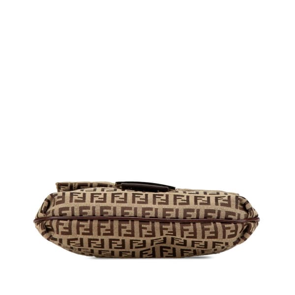 Pre-owned Fendi Zucchino Canvas Crossbody Brown
