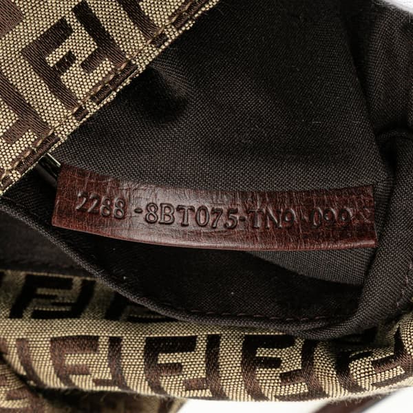 Pre-owned Fendi Zucchino Canvas Crossbody Brown