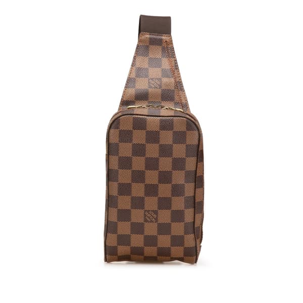 Pre-owned Louis Vuitton Damier Ebene Geronimos Brown