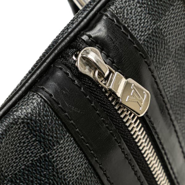 Pre-owned Louis Vuitton Damier Graphite Thomas Black