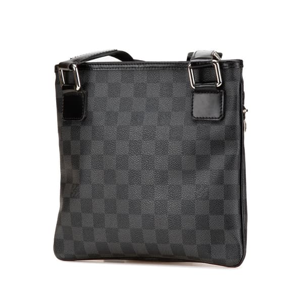 Pre-owned Louis Vuitton Damier Graphite Thomas Black