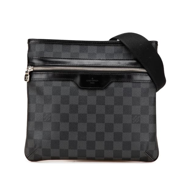 Pre-owned Louis Vuitton Damier Graphite Thomas Black