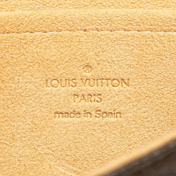 Pre-owned Louis Vuitton Monogram Pochette Twin GM Brown