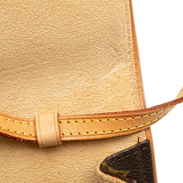 Pre-owned Louis Vuitton Monogram Pochette Twin GM Brown