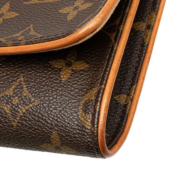 Pre-owned Louis Vuitton Monogram Pochette Twin GM Brown