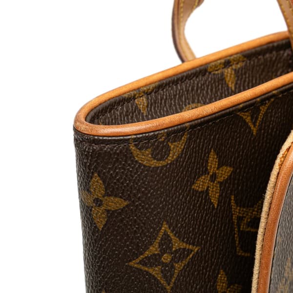Pre-owned Louis Vuitton Monogram Pochette Twin GM Brown