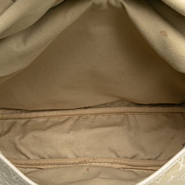 Pre-owned Louis Vuitton Monogram Mini Lin Saumur Brown