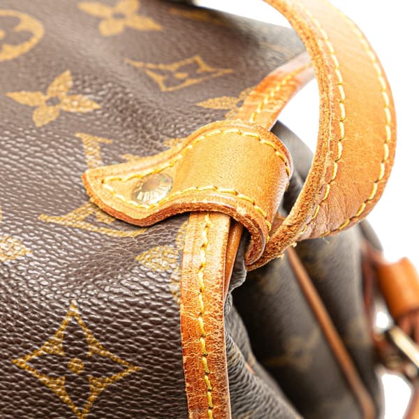 Pre-owned Louis Vuitton Monogram Saumur 30 Brown