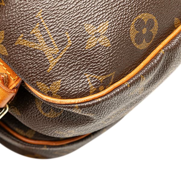 Pre-owned Louis Vuitton Monogram Saumur 30 Brown