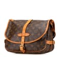 Miniatyrbilde 2 av 10: Pre-owned Louis Vuitton Monogram Saumur 30 Brown