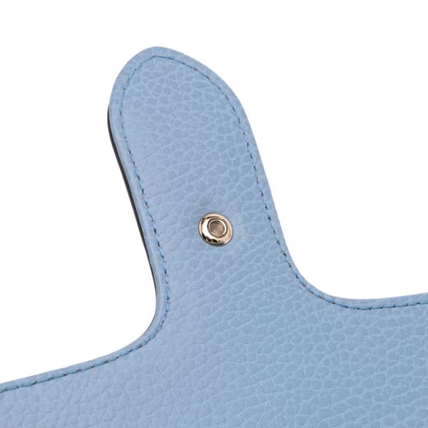 Pre-owned Gucci Small Dollar Calfskin Interlocking G Crossbody Blue