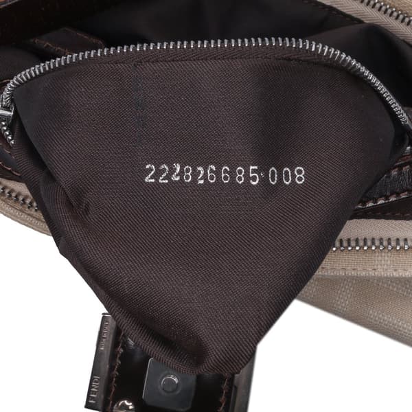 Pre-owned Fendi Zucca Canvas Crossbody Brown