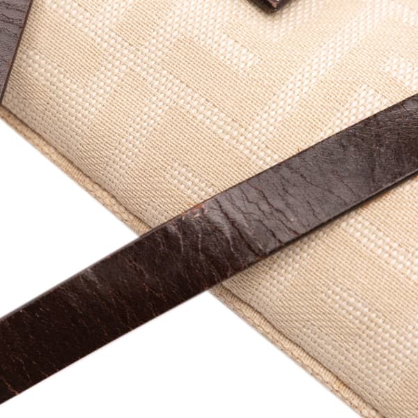 Pre-owned Fendi Zucca Canvas Crossbody Brown