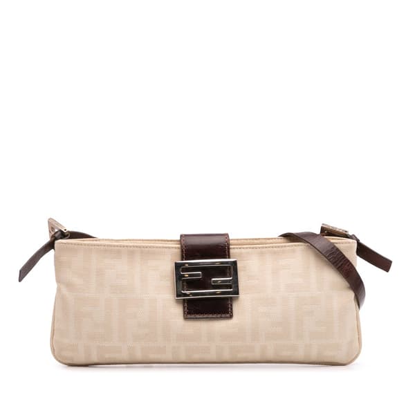 Pre-owned Fendi Zucca Canvas Crossbody Brown