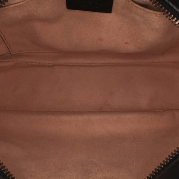 Pre-owned Gucci Small GG Marmont Matelasse Leather Crossbody Black