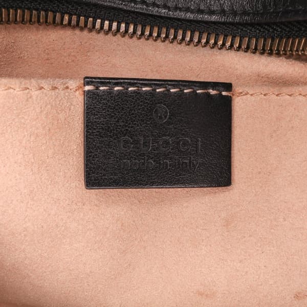 Pre-owned Gucci Small GG Marmont Matelasse Leather Crossbody Black
