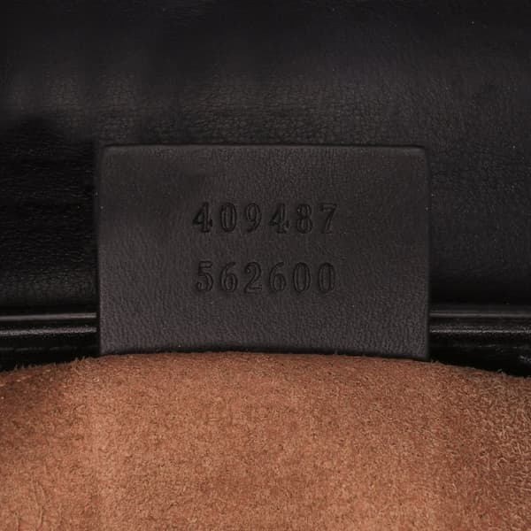 Pre-owned Gucci Small GG Supreme Padlock Crossbody Brown