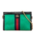 Pikkukuva 1 / 10: Pre-owned Gucci Small Suede Ophidia Chain Crossbody Green