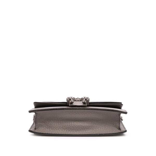 Pre-owned Gucci Super Mini Leather Dionysus Crossbody Brown